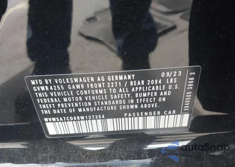 2024 Volkswagen Golf Gti 2.0T 380 Se from USA, damaged, VIN WVWSA7CD6RW137354